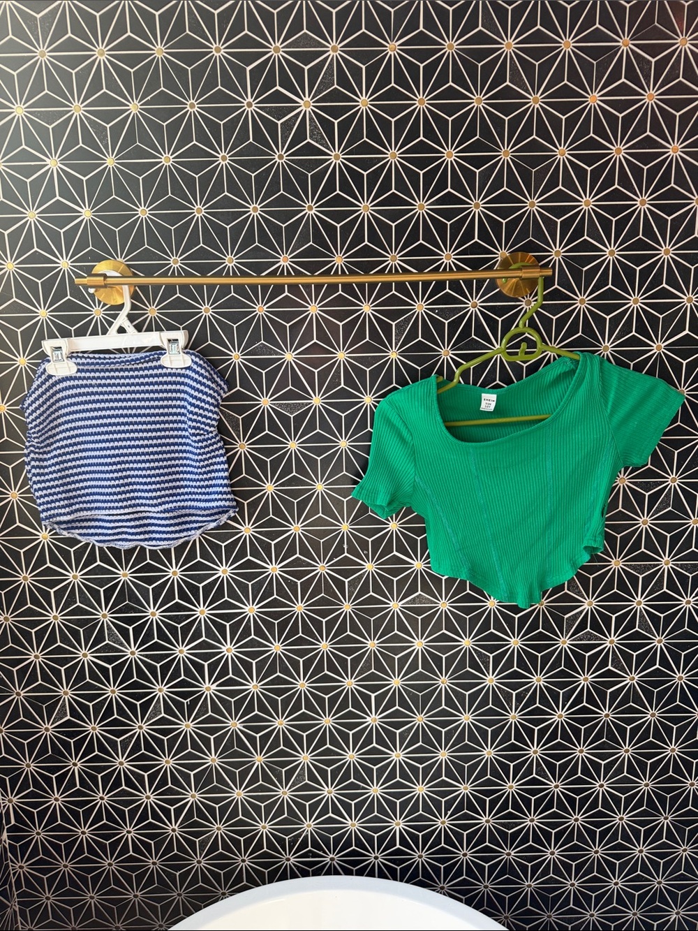 SHEIN Bright Green Ribbed Crop Top